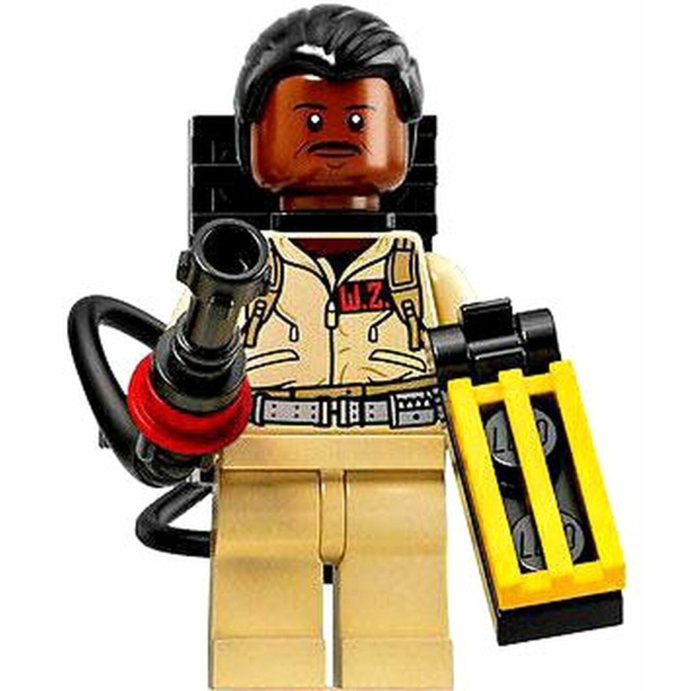 LEGO Ghostbusters Dr Winston Zeddemore Minifigure with Proton Pack and Trap